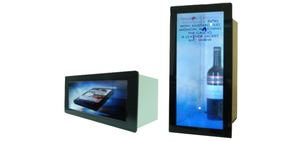 Transparent displays and showcases for retail displays / museum displays